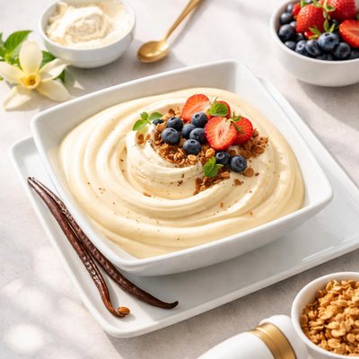 Nomadic vanilla protein pudding