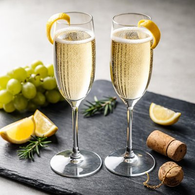 Non-alcoholic champagne
