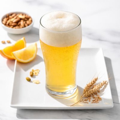 Non-alcoholic white beer