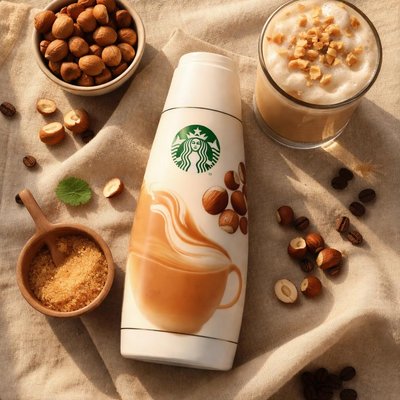 无奶星巴克榛果拿铁奶油