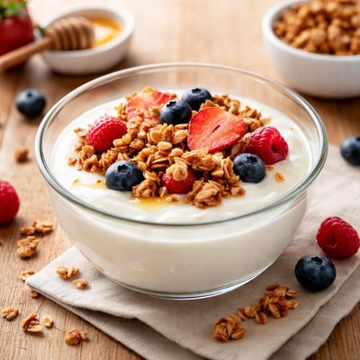 Nonfat yogurt with granola