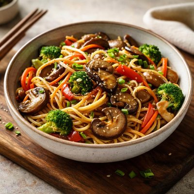 蘑菇蔬菜面