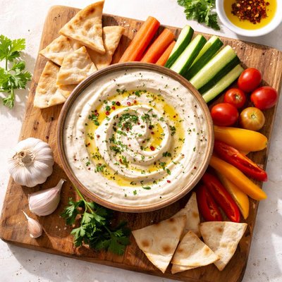 Noom garlic dip