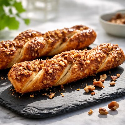Nut pastry twist