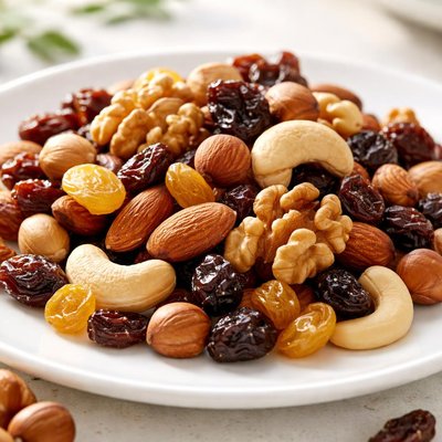 Nuts and raisins