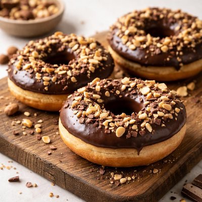 Nutty choco donut