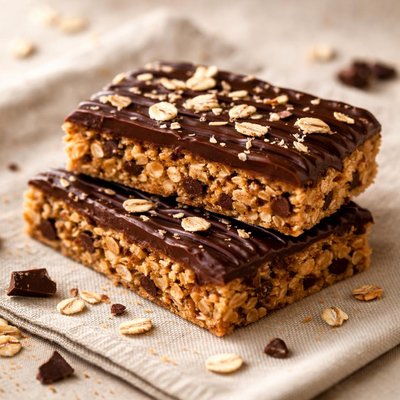 Oat-chocolate snack bar