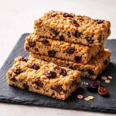 Oat and raisin bar