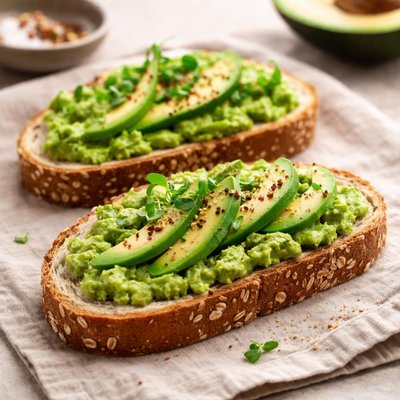 Oat bread with avocado