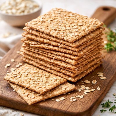 Oat crispbread