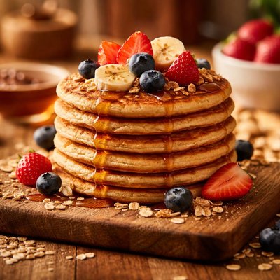 Oat flour pancakes