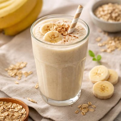 燕麦香蕉奶昔