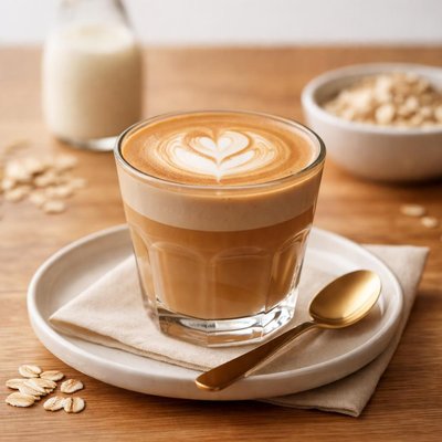 Oat milk cortado