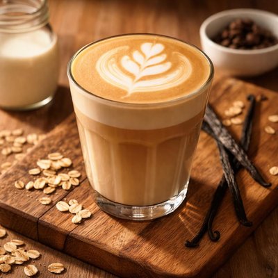 Oat milk vanilla latte
