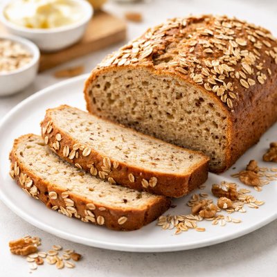 Oat nut bread