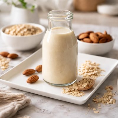 Oatmeal almond milk creamer