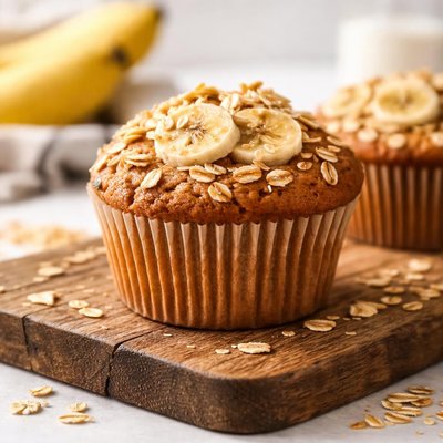 Oatmeal banana muffin
