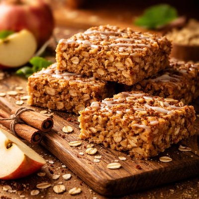 Oatmeal bar apple cinnemon