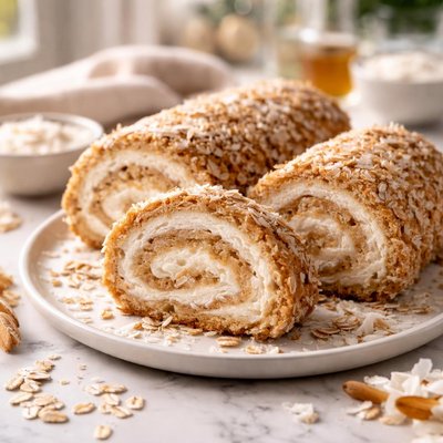 Oatmeal coconut roll