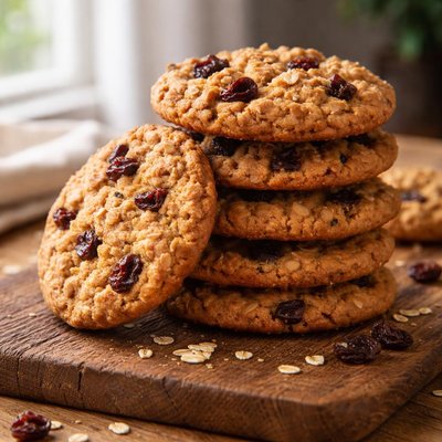 Oatmeal cookie with raisins