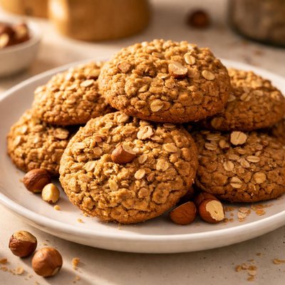 Oatmeal hazelnut cookies