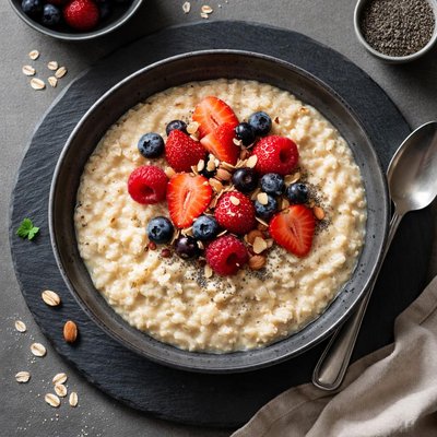 Oatmeal porridge with water no butter