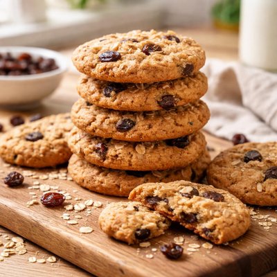 Oatmeal rasien cookie