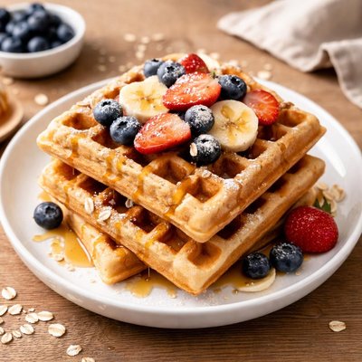Oatmeal waffle