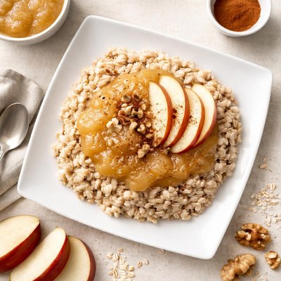 Oatmeal with applesauce