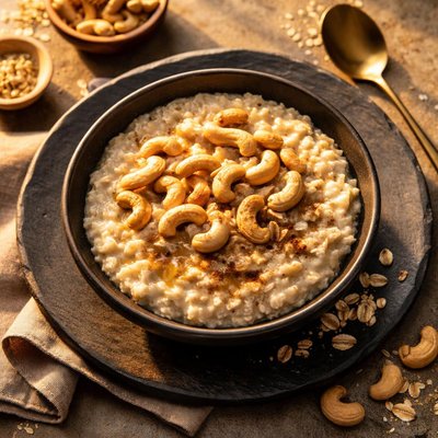 Oatmeal with cashews