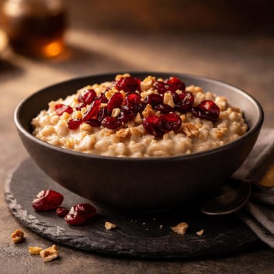 Oatmeal with cranberries