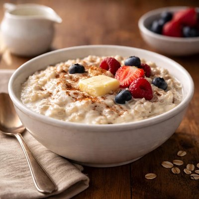 Oatmeal with cream