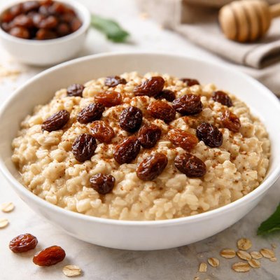 Oatmeal with raisins