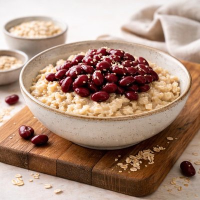 Oatmeal with red beans