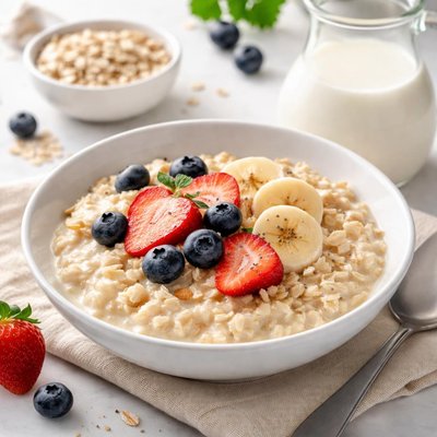 Oats and skim milk
