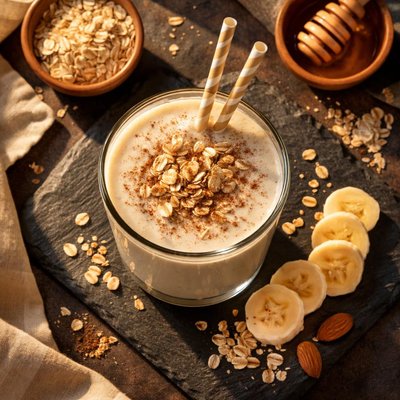 Oats milk smoothie