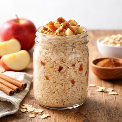 Oats over night apple cinnamon