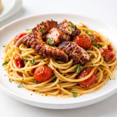 Octopus pasta