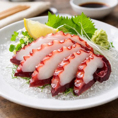Octopus sashimi