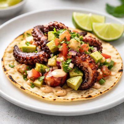 Octopus taco