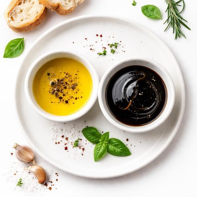 Oil and balsalmic vinegar