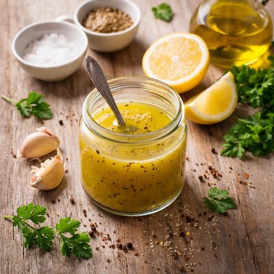 Oil lemon dressing
