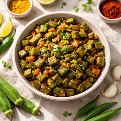 Okra subzi
