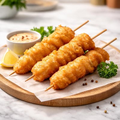 Old chang kee fried fish skewer