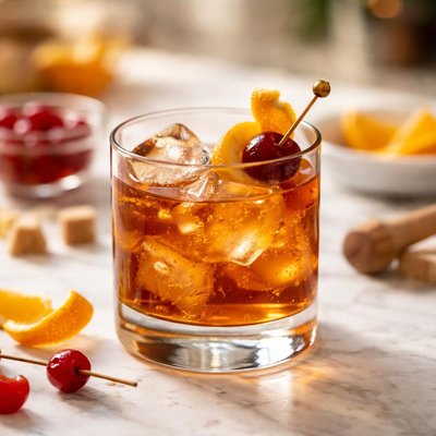 Old fashioned drink