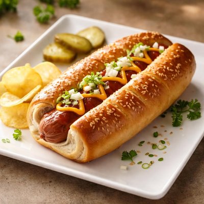 Old time hot dog roll