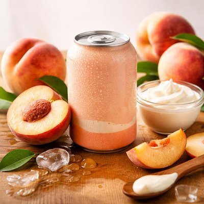 Olipop peaches and cream