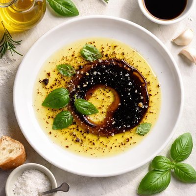 Olive oil and balsamic vinegar