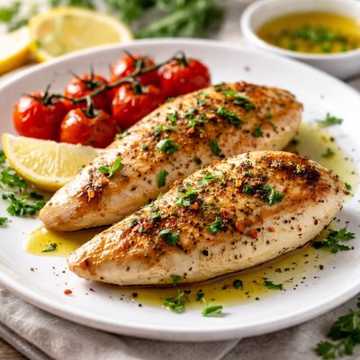 Olive oil chicken breast