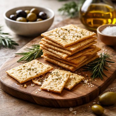 Olive oil crackers